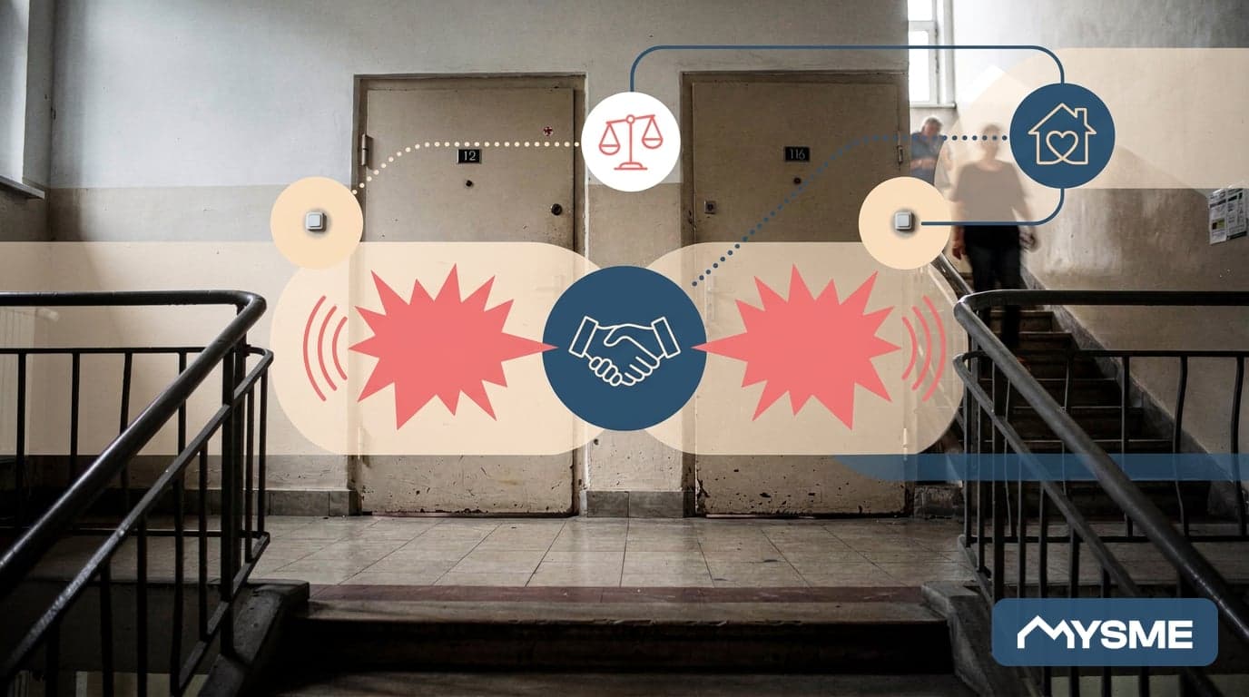 How to Resolve Conflicts Between Neighbours? The Manager's Role as a Mediator