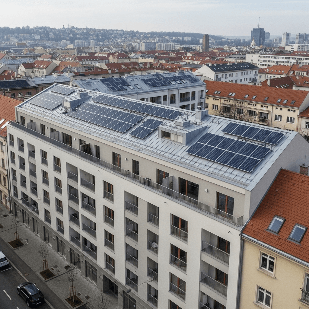 Solárne panely na bytový dom: Kedy sa to oplatí a čo všetko treba zariadiť?